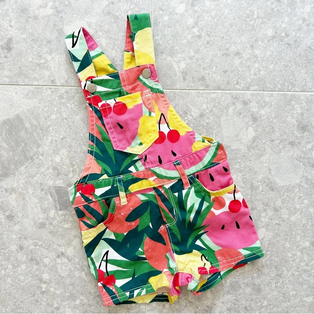 The Children's Place Tropical Shortalls Size 12-18m - Picture 1 of 3